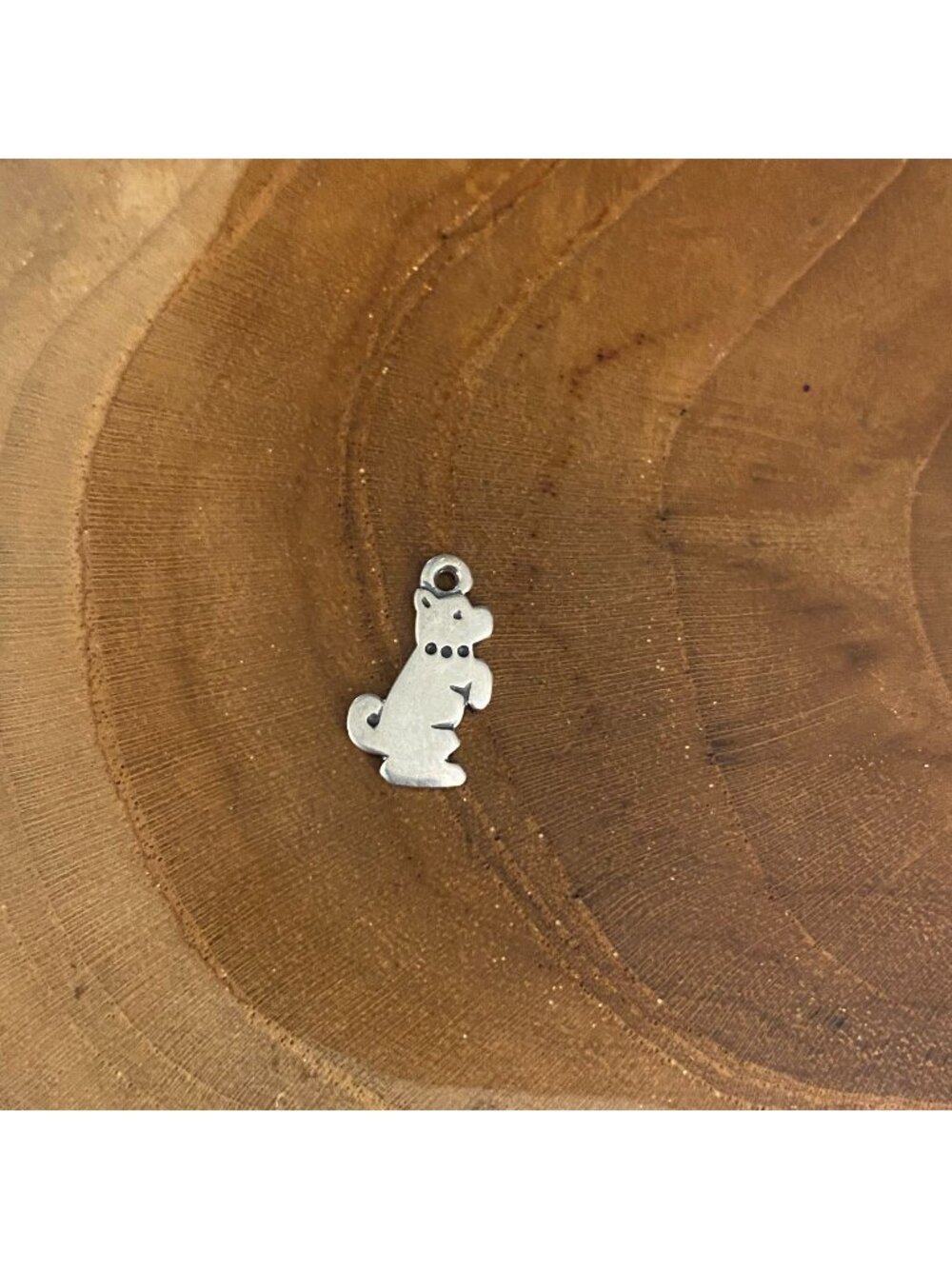 RETIRED James Avery Puppy Dog Charm, Sterling Silver